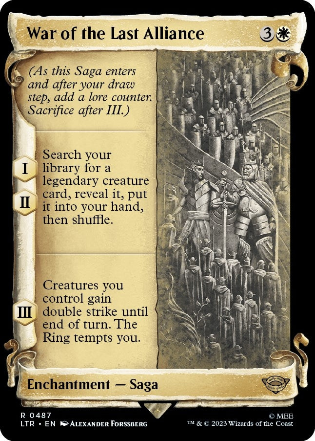 War of the Last Alliance (Showcase Scrolls) (487) [LTR] - MTG Single