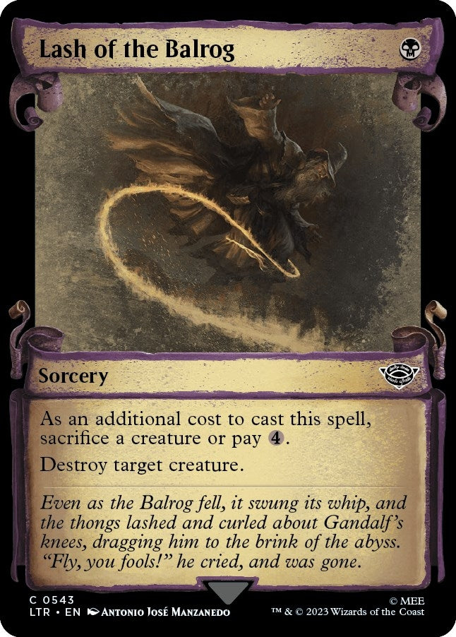 Lash of the Balrog (Showcase Scrolls) (543) [LTR] - MTG Single