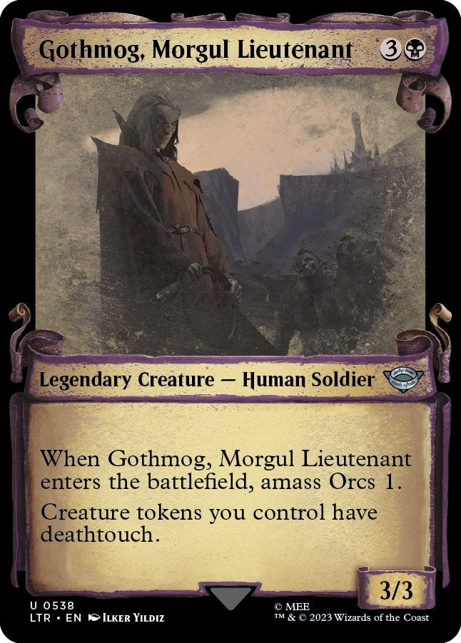 Gothmog Morgul Lieutenant (Showcase Scrolls) (538) [LTR] - MTG Single