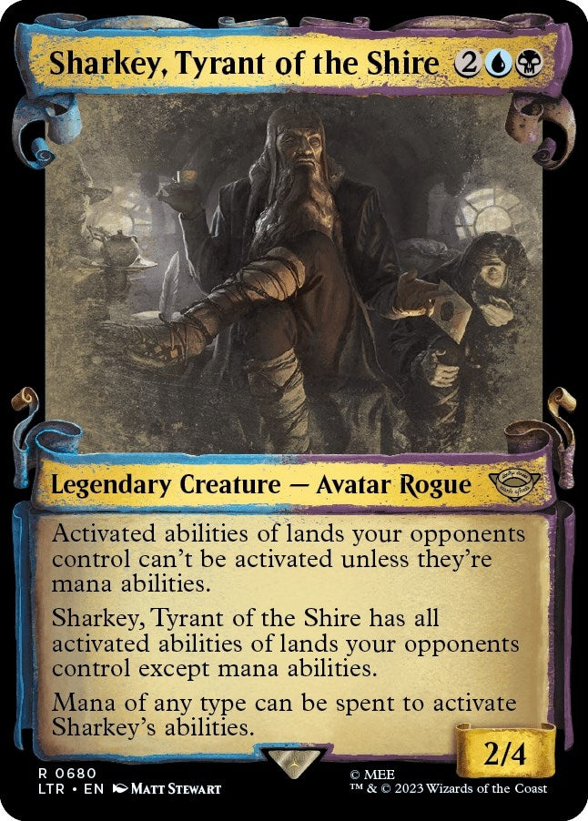Sharkey Tyrant of the Shire (Showcase Scrolls) (680) [LTR] - MTG Single