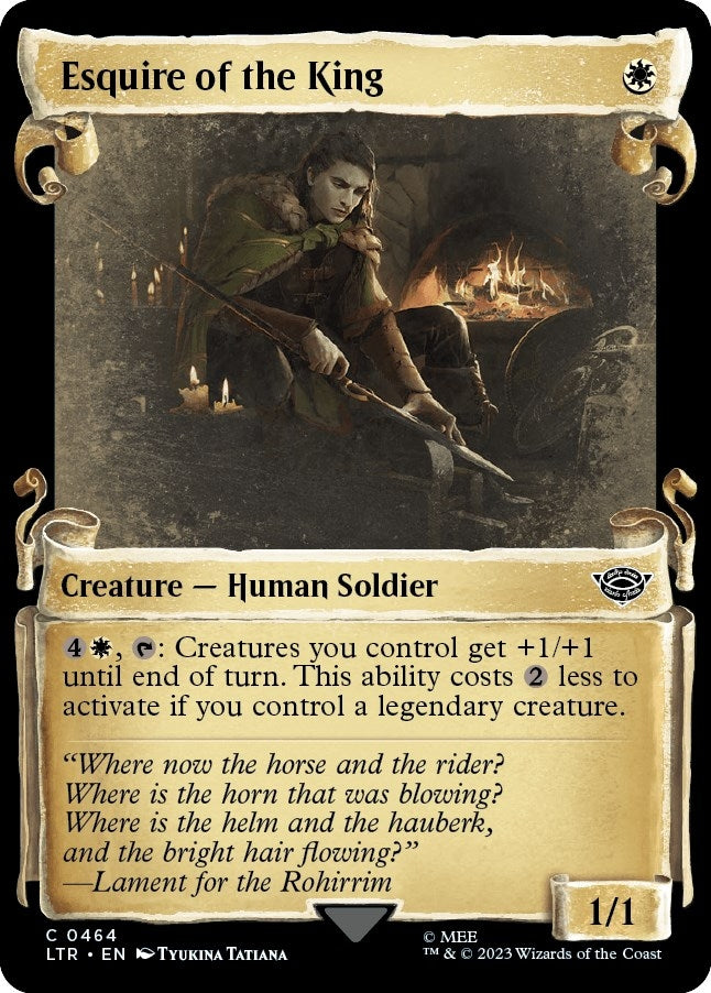 Esquire of the King (Showcase Scrolls) (464) [LTR] - MTG Single