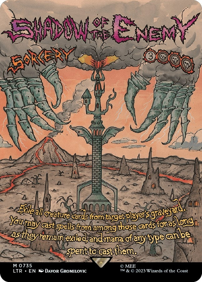Shadow of the Enemy (Borderless Poster) (735) [LTR] - MTG Single