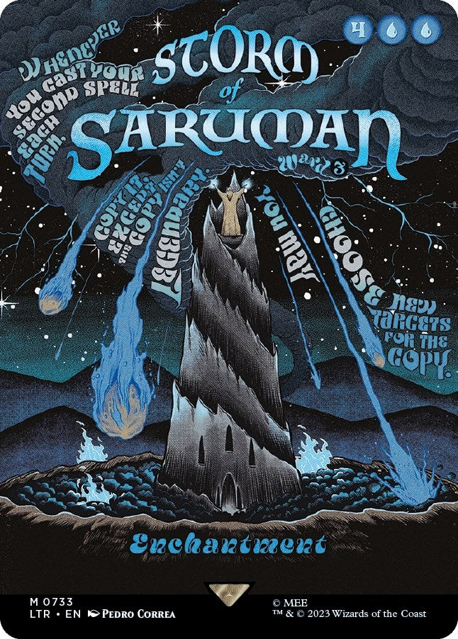 Storm of Saruman (Borderless Poster) (733) [LTR] - MTG Single