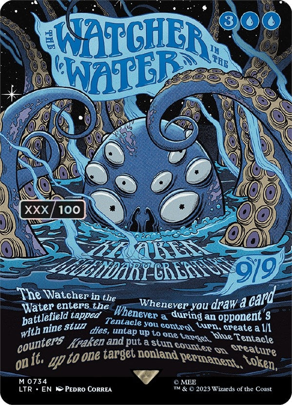 The Watcher in the Water (Borderless Poster) (Serial Numbered) (734) [LTR] - MTG Single