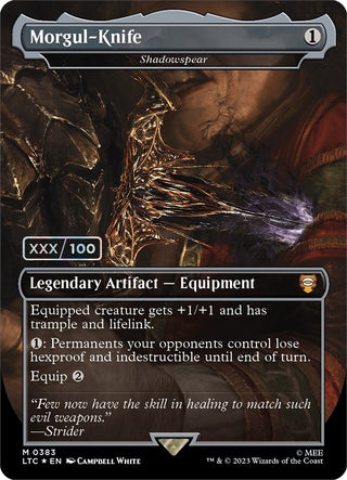 Morgul-Knife - Shadowspear (Serial Numbered) (383) [LTC] - MTG Single