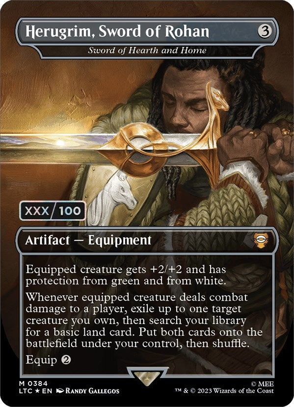 Herugrim Sword of Rohan - Sword of Hearth and Home (Serial Numbered) (384) [LTC] - MTG Single