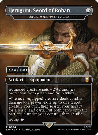 Herugrim Sword of Rohan - Sword of Hearth and Home (Serial Numbered) (384) [LTC] - MTG Single