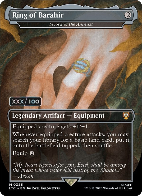 Ring of Barahir - Sword of the Animist (Serial Numbered) (385) [LTC] - MTG Single