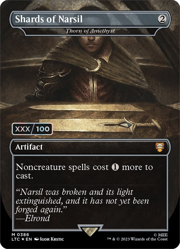 Shards of Narsil - Thorn of Amethyst (Serial Numbered) (386) [LTC] - MTG Single