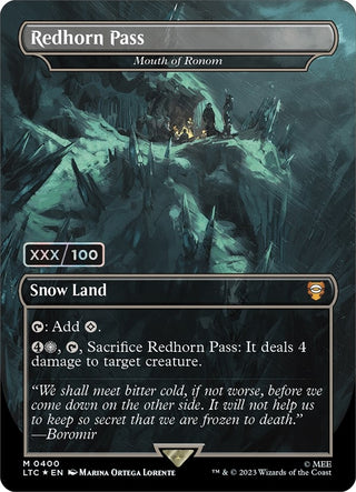 Redhorn Pass - Mouth of Ronom (Serial Numbered) (400) [LTC] - MTG Single