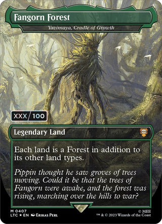 Fangorn Forest - Yavimaya Cradle of Growth (Serial Numbered) (407) [LTC] - MTG Single