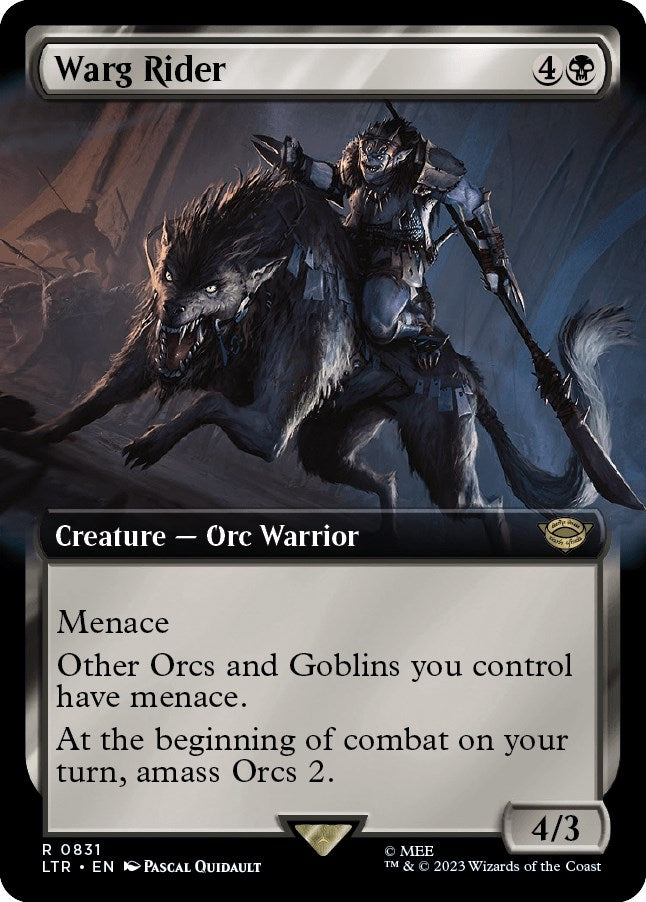 Warg Rider (Extended Art) (831) [LTR] - MTG Single