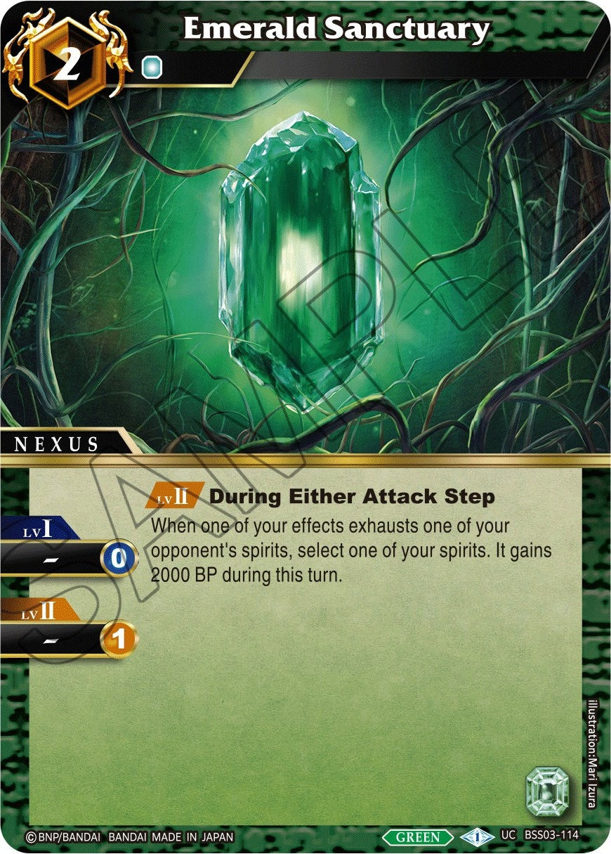 Emerald Sanctuary (3114) [BSS03] - Battle Spirits Saga Single