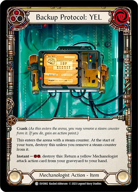 Backup Protocol: YEL (82) [EVO] - Flesh and Blood TCG Single