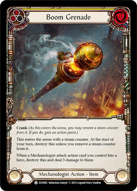 Boom Grenade (Yellow) (85) [EVO] - Flesh and Blood TCG Single