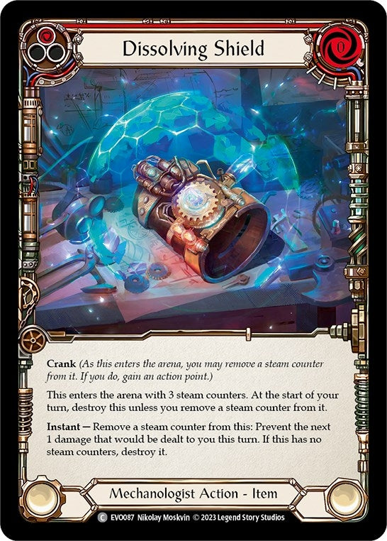 Dissolving Shield (Red) (87) [EVO] - Flesh and Blood TCG Single