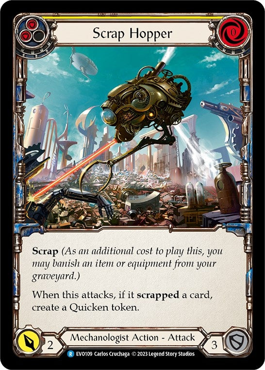 Scrap Hopper (Yellow) (109) [EVO] - Flesh and Blood TCG Single