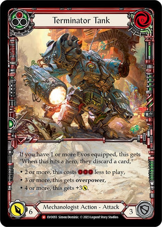 Terminator Tank (Extended Art) (55) [EVO] - Flesh and Blood TCG Single