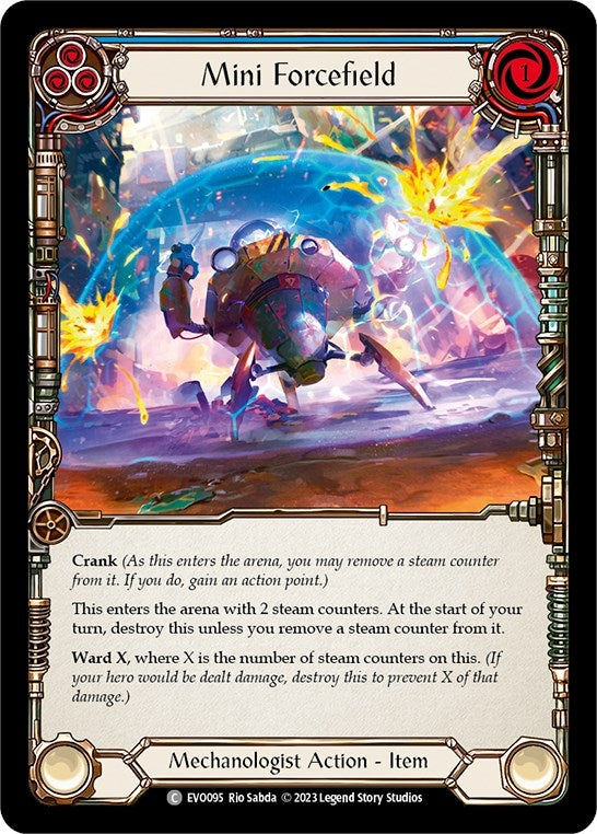Mini Forcefield (Blue) (95) [EVO] - Flesh and Blood TCG Single