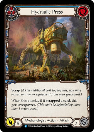 Hydraulic Press (Blue) (104) [EVO] - Flesh and Blood TCG Single