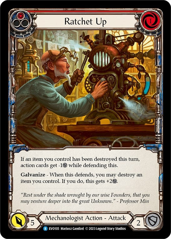 Ratchet Up (Red) (105) [EVO] - Flesh and Blood TCG Single