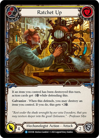 Ratchet Up (Yellow) (106) [EVO] - Flesh and Blood TCG Single
