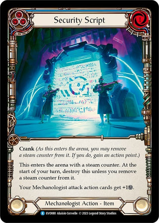 Security Script (80) [EVO] - Flesh and Blood TCG Single