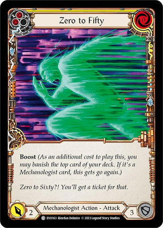 Zero to Fifty (Yellow) (163) [EVO] - Flesh and Blood TCG Single
