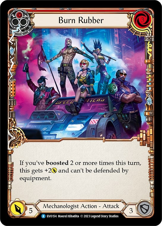 Burn Rubber (154) [EVO] - Flesh and Blood TCG Single