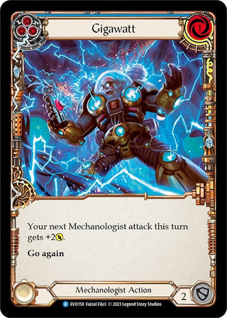 Gigawatt (Blue) (158) [EVO] - Flesh and Blood TCG Single