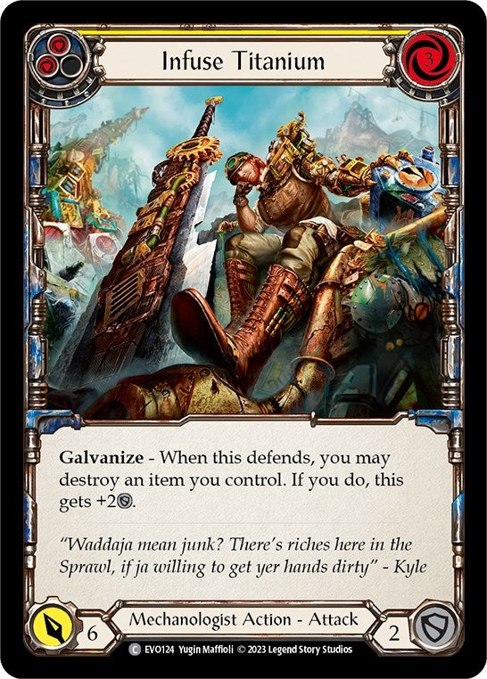 Infuse Titanium (Yellow) (124) [EVO] - Flesh and Blood TCG Single