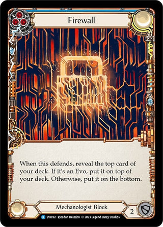 Firewall (Blue) (161) [EVO] - Flesh and Blood TCG Single