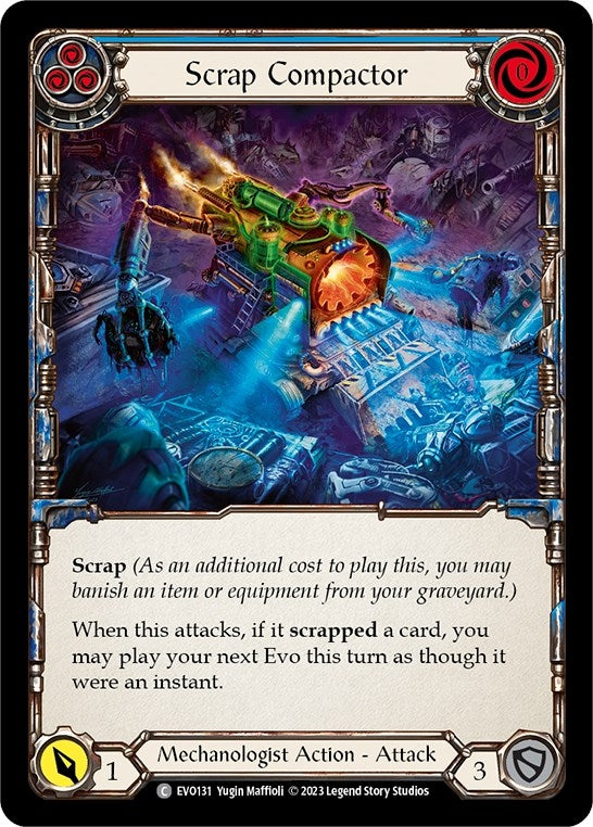 Scrap Compactor (Blue) (131) [EVO] - Flesh and Blood TCG Single