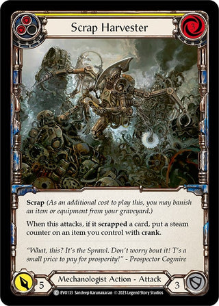 Scrap Harvester (Yellow) (133) [EVO] - Flesh and Blood TCG Single