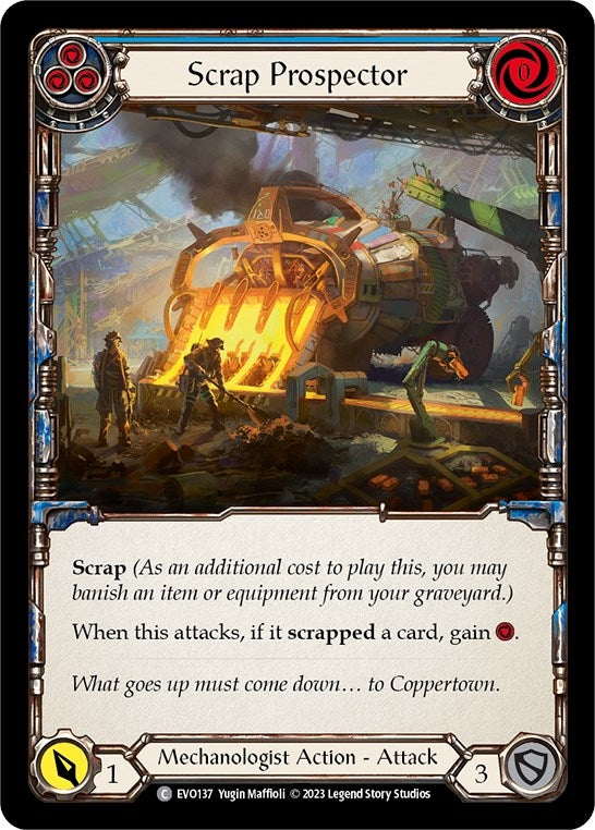 Scrap Prospector (Blue) (137) [EVO] - Flesh and Blood TCG Single
