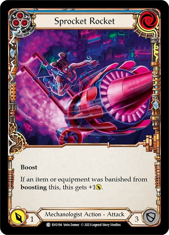Sprocket Rocket (Blue) (194) [EVO] - Flesh and Blood TCG Single