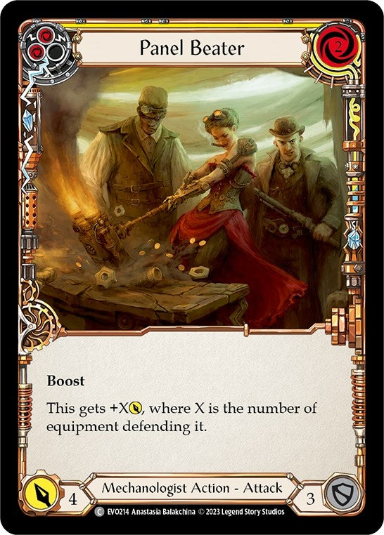 Panel Beater (Yellow) (214) [EVO] - Flesh and Blood TCG Single