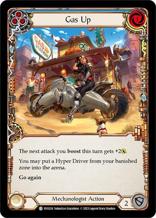 Gas Up (Blue) (224) [EVO] - Flesh and Blood TCG Single