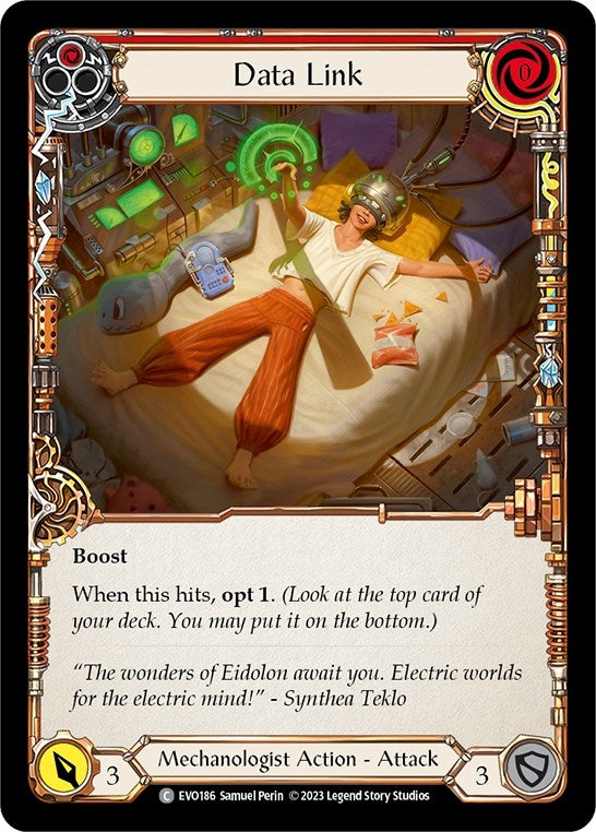 Data Link (Red) (186) [EVO] - Flesh and Blood TCG Single