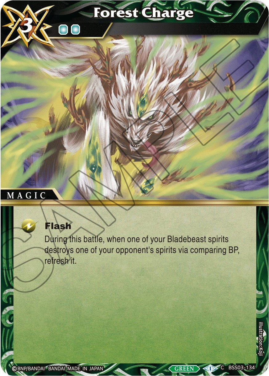 Forest Charge (3134) [BSS03] - Battle Spirits Saga Single