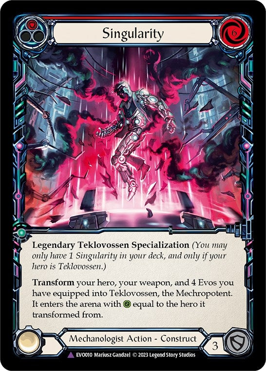 Singularity // Teklovossen the Mechropotent (Marvel) (10) [EVO] - Flesh and Blood TCG Single