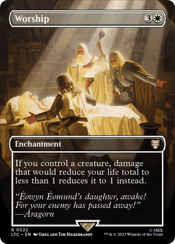 Worship (Borderless) (522) [LTC] - MTG Single