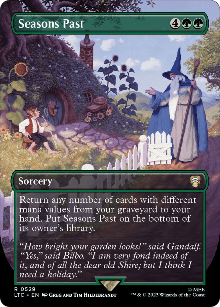 Seasons Past (Borderless) (529) [LTC] - MTG Single