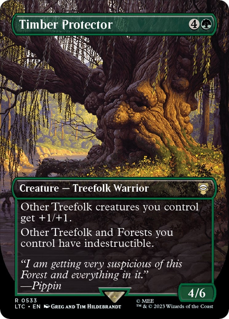 Timber Protector (Borderless) (533) [LTC] - MTG Single