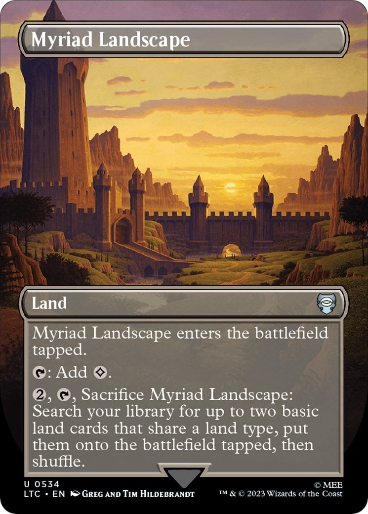 Myriad Landscape (Borderless) (534) [LTC] - MTG Single