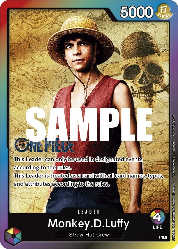 Monkey.D.Luffy (Leader Pack - Live Action) (Sealed Battle 2023 Vol. 1) (OP-PR) - One Piece Card Game Single