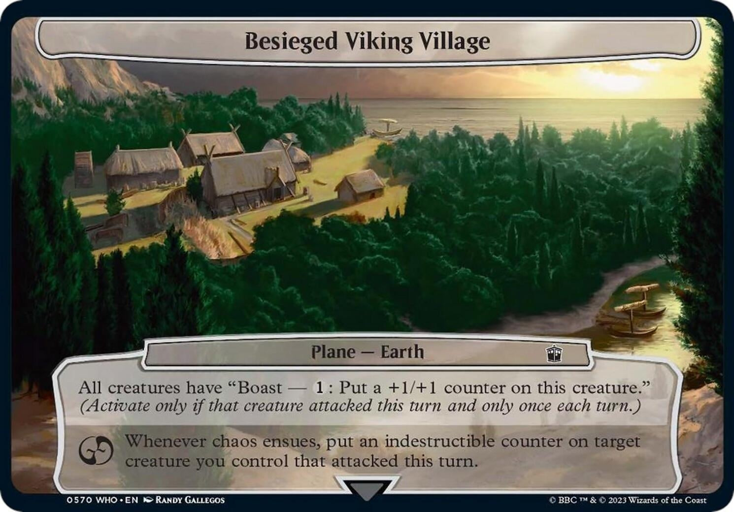 Besieged Viking Village (0) [WHO] - MTG Single