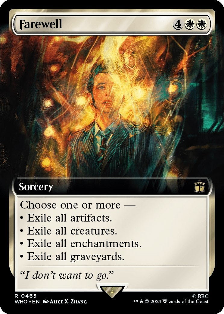 Farewell (Extended Art) (465) [WHO] - MTG Single