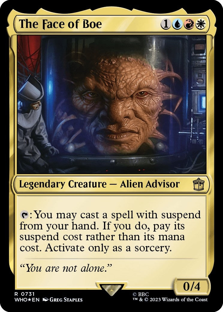 The Face of Boe (Surge Foil) (731) [WHO] - MTG Single