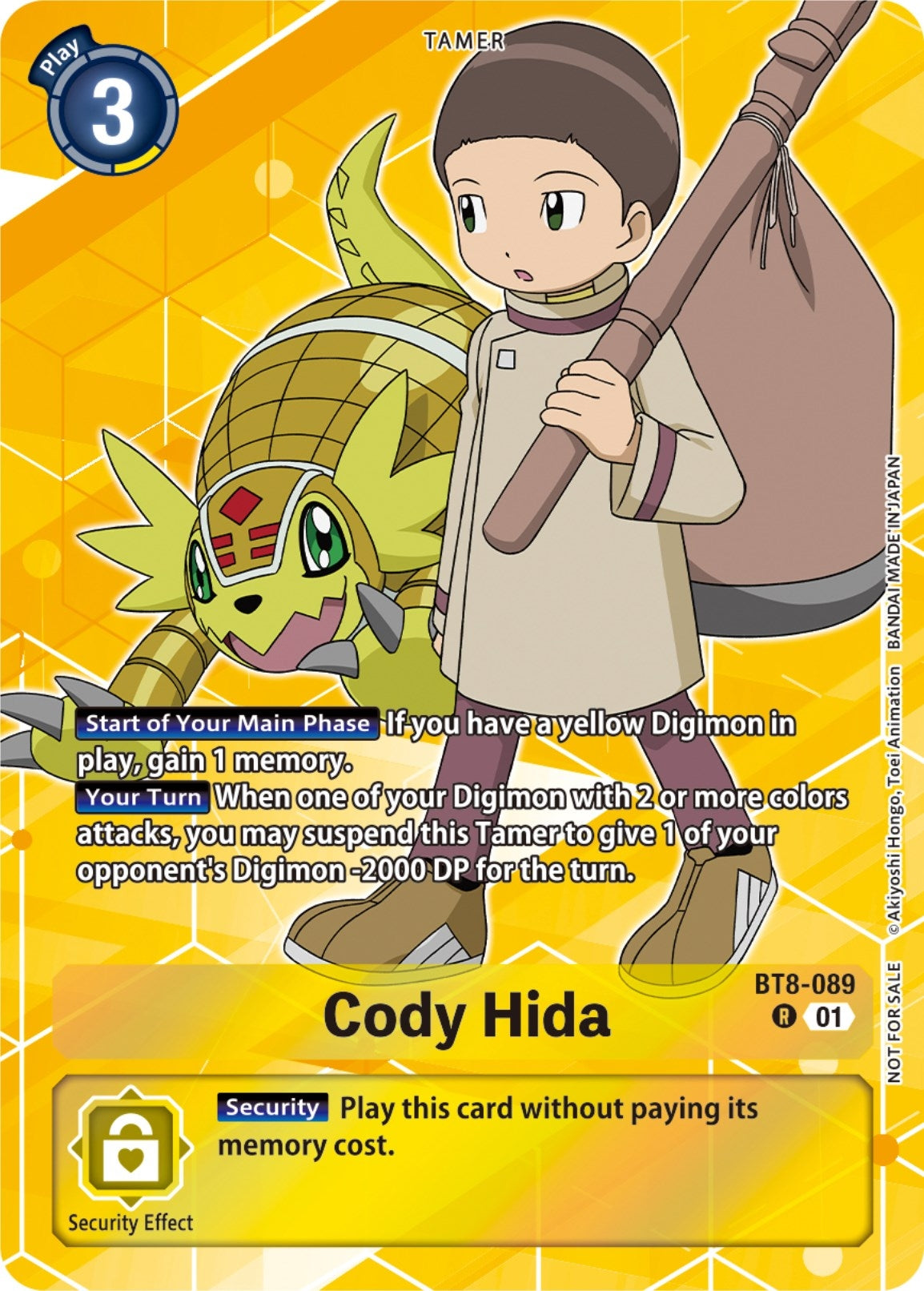 Cody Hida (Tamer Party Pack -The Beginning-) (8089) [BT08] - Digimon Card Game Single